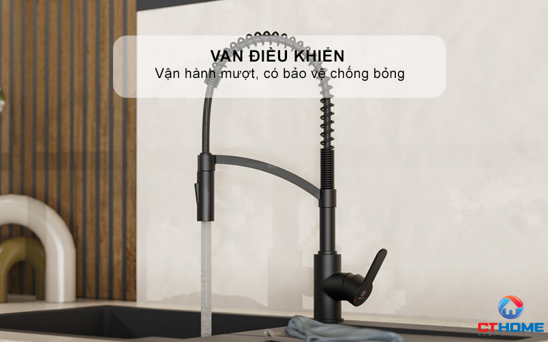 Van điều khiển vận hành mượt, có bảo vệ chống bỏng