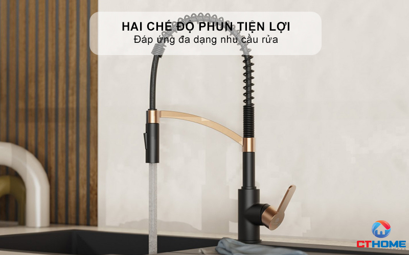 Tùy chọn hai chế độ phun tiện lợi