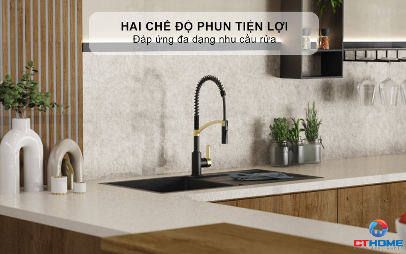 Tùy chọn hai chế độ phun tiện lợi