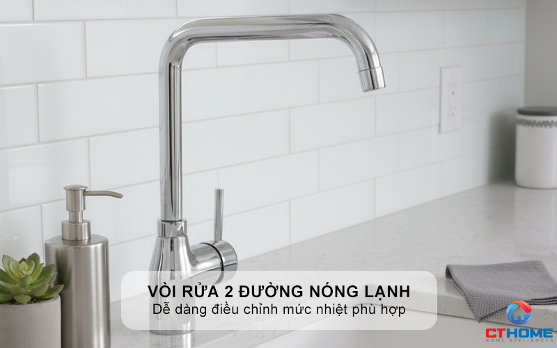 Vòi rửa 2 đường nóng lạnh