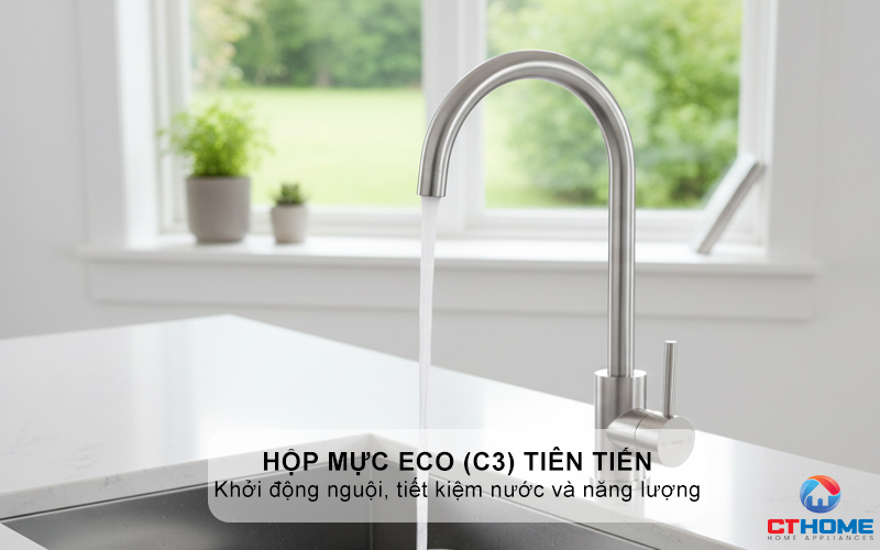 Hộp mực Eco (C3) với khả năng khởi động nguội, tiết kiệm nước và năng lượng