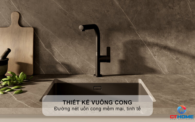Vòi bếp nóng lạnh tích hợp dây rút ẩn