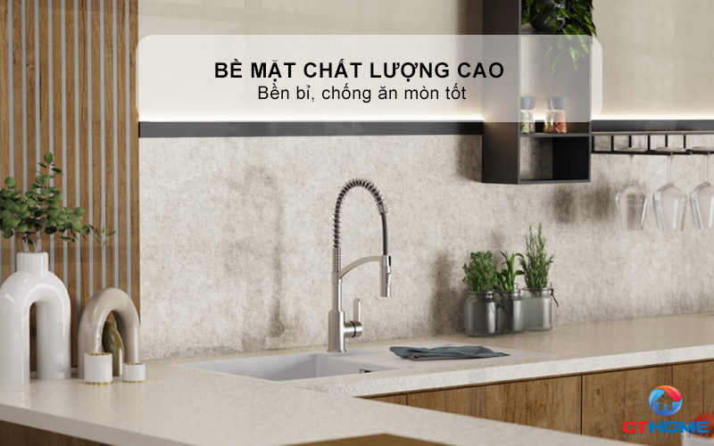 Bề mặt mạ PVD bền bỉ, chống ăn mòn tốt