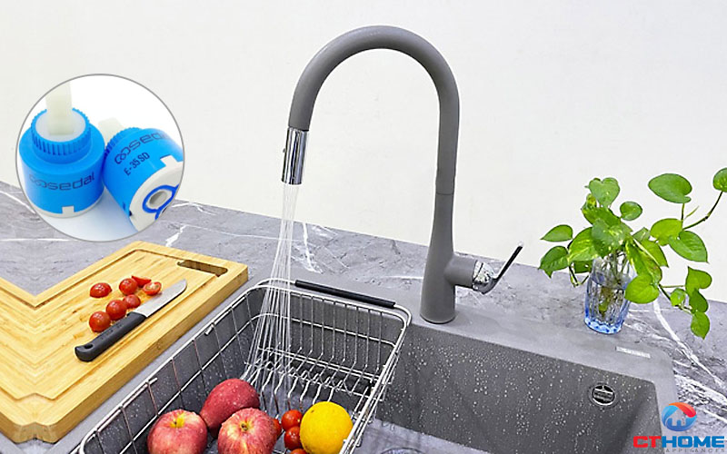 Lõi trộn nóng lạnh SEDAL đóng mở bền bỉ, pha trộn nhiệt độ nước chính xác