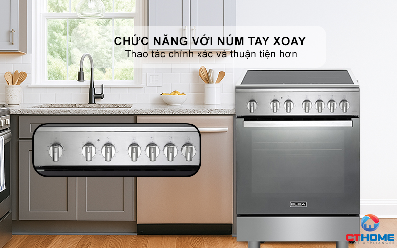 BẾP GAS KẾT HỢP LÒ NƯỚNG   CXX 664 IML ELBA 60CM CXX664IML 5