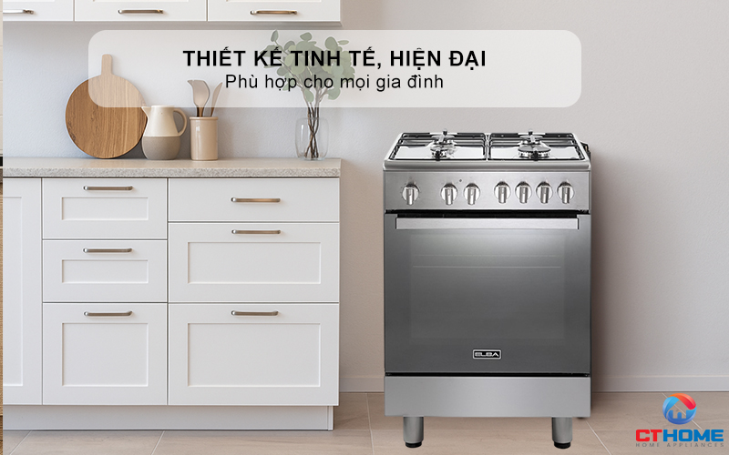 BẾP GAS KẾT HỢP LÒ NƯỚNG  CXX 664 MLVN ELBA 60CM CXX664MLVN 1