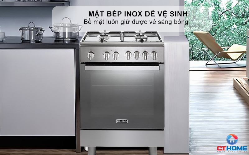 BẾP GAS KẾT HỢP LÒ NƯỚNG  CXX 664 MLVN ELBA 60CM CXX664MLVN 2