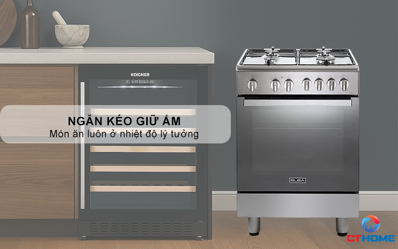BẾP GAS KẾT HỢP LÒ NƯỚNG  CXX 664 MLVN ELBA 60CM CXX664MLVN 9