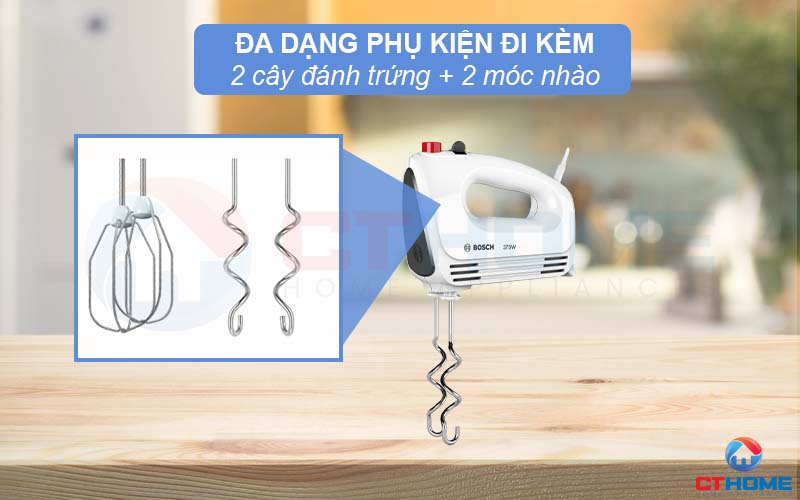 MÁY ĐÁNH TRỨNG CẦM TAY BOSCH MFQ22100 375W 3