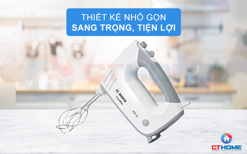 Thiết kế nhỏ gọn, tiện lợi, có lớp phủ chống trơn trượt giúp xử lý dễ dàng và thoải mái