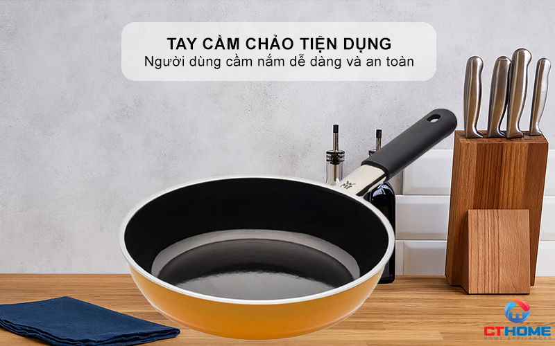 Tay cầm chảo an toàn và tiện dụng