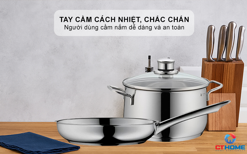 Tay cầm cách nhiệt, chắc chắn, an toàn