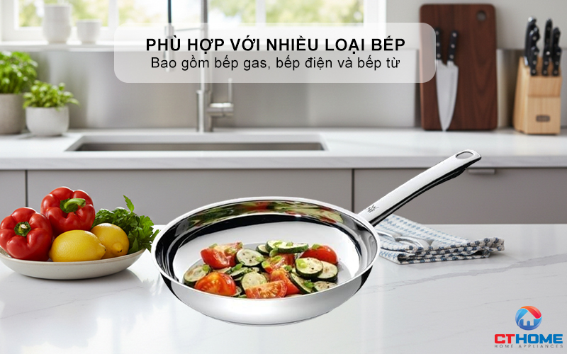 Phù hợp với nhiều loại bếp