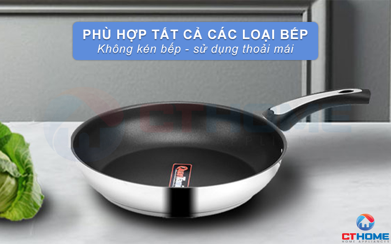 Sử dụng được trên mọi loại bếp thoải mái nấu nướng
