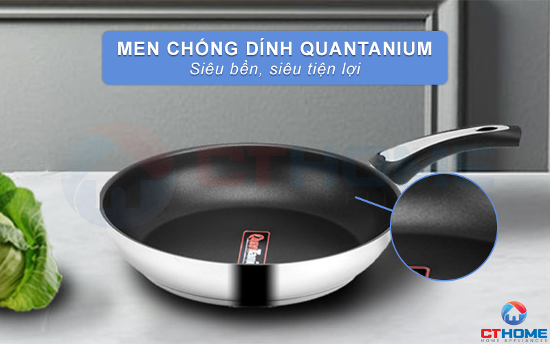 Men chống dính Quantanium siêu bền, tiện lợi