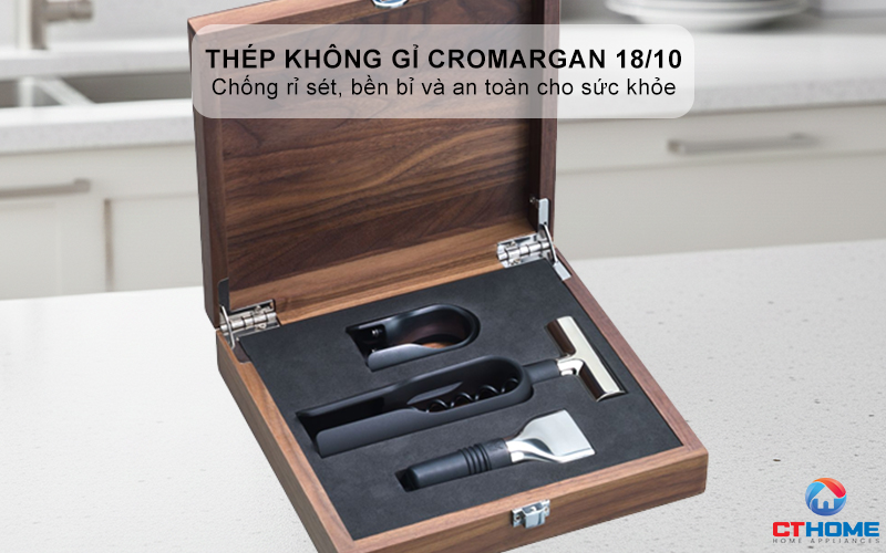 Chất liệu thép không gỉ Cromargan® cao cấp