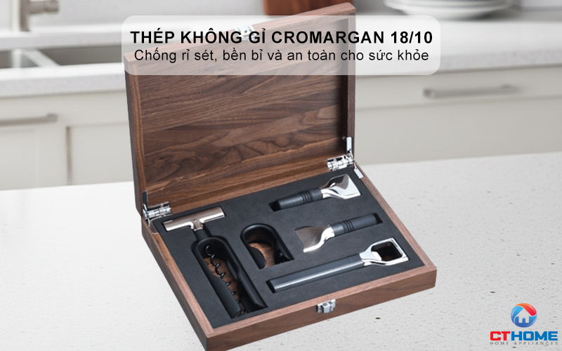 Chất liệu thép không gỉ Cromargan® cao cấp