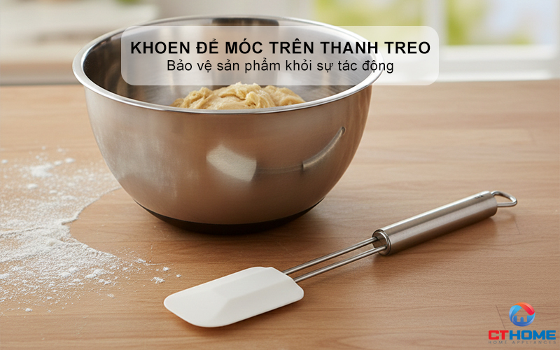 Khoen thực tế để lưu trữ trên thanh treo có móc