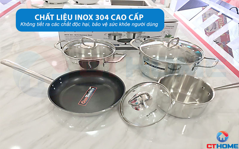 Chất liệu inox cao cấp an toàn, độ bền vượt trội