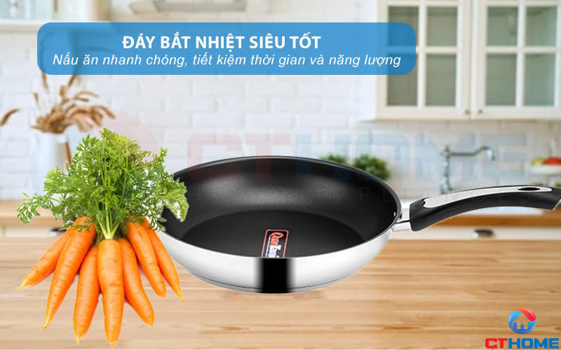 Đáy bắt nhiệt siêu tốt, nấu ăn nhanh chóng