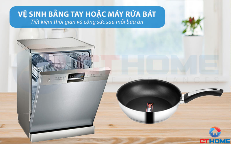 Vệ sinh dễ dàng, tiết kiệm thời gian