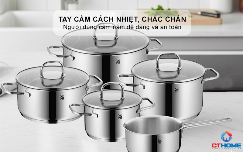 Tay cầm cách nhiệt, chắc chắn, an toàn