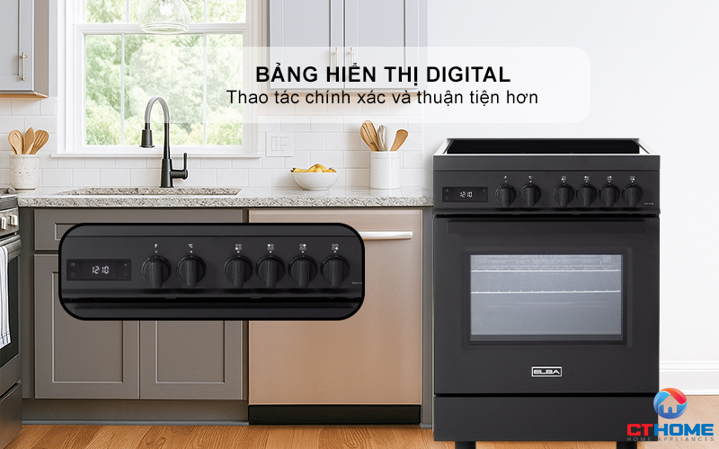 BẾP GAS KẾT HỢP LÒ NƯỚNG EAA 664 IMLVN  ELBA 60CM EAA664IMLVN 4