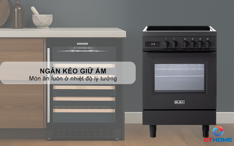 BẾP GAS KẾT HỢP LÒ NƯỚNG EAA 664 IMLVN  ELBA 60CM EAA664IMLVN 8