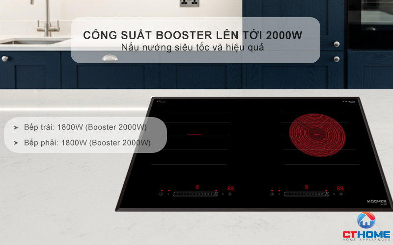 BẾP ĐIỆN TỪ 2 VÙNG NẤU KOCHER EI-221 EI221 2