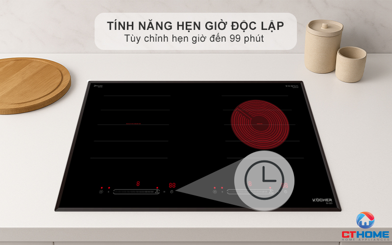 BẾP ĐIỆN TỪ 2 VÙNG NẤU KOCHER EI-221 EI221 8