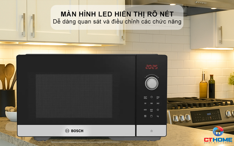 LÒ VI SÓNG BOSCH FEL053MS1M MÀU ĐEN 25 LÍT 4