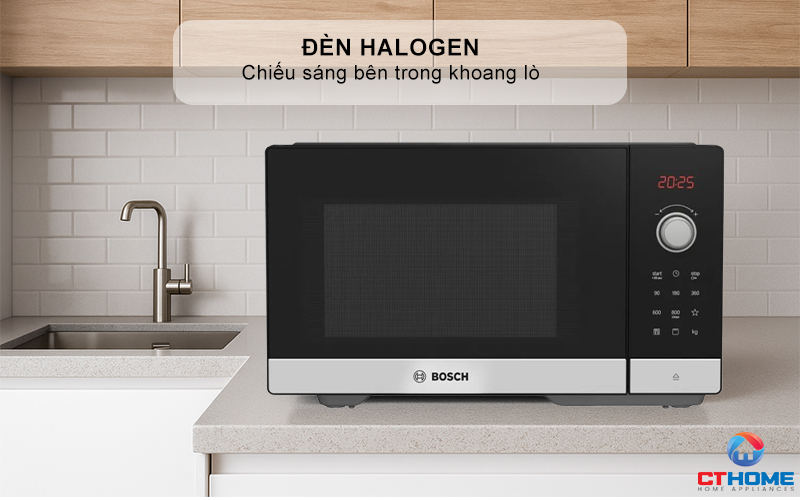 LÒ VI SÓNG BOSCH FEL053MS1M MÀU ĐEN 25 LÍT 10