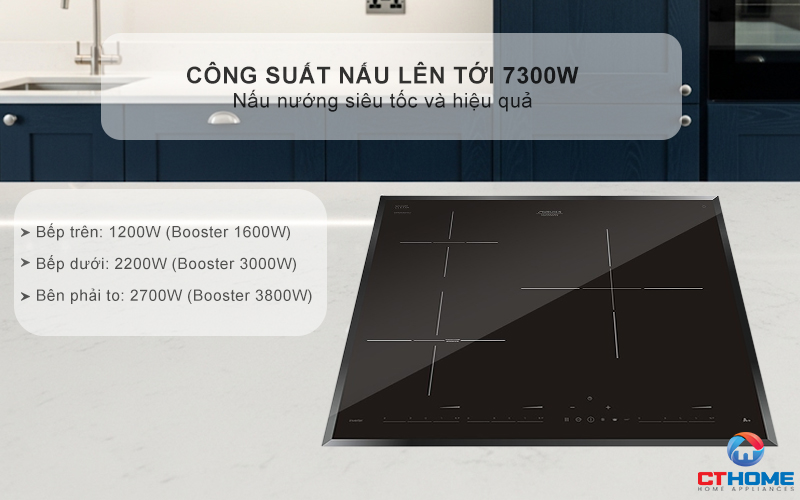 BẾP TỪ 3 VÙNG NẤU MUNCHEN GM3631 7300W 2