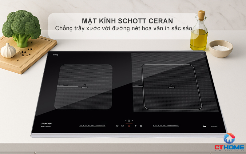 BẾP TỪ 2 VÙNG NẤU MUNCHEN GM8925 3700W 3