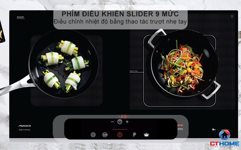 BẾP TỪ 2 VÙNG NẤU MUNCHEN GM8925 3700W 5