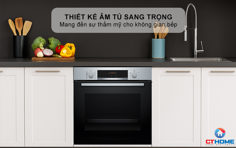 LÒ NƯỚNG KÈM HƠI NƯỚC BOSCH HQA574ES3 71L MÀU ĐEN 1