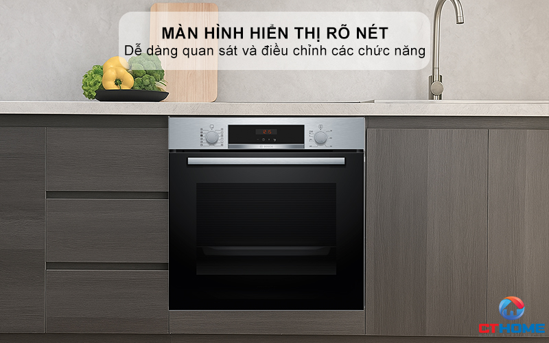 LÒ NƯỚNG KÈM HƠI NƯỚC BOSCH HQA574ES3 71L MÀU ĐEN 4