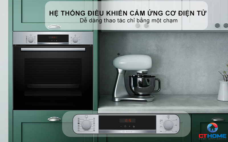 LÒ NƯỚNG KÈM HƠI NƯỚC BOSCH HQA574ES3 71L MÀU ĐEN 5