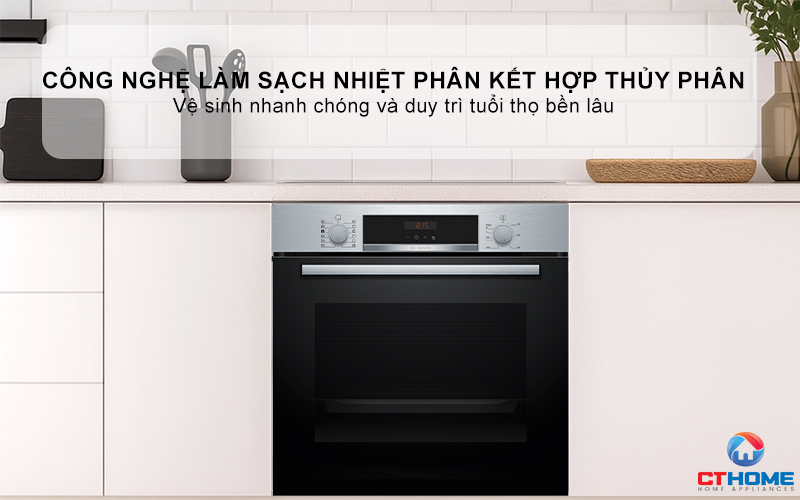 LÒ NƯỚNG KÈM HƠI NƯỚC BOSCH HQA574ES3 71L MÀU ĐEN 9