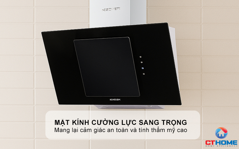 MÁY HÚT MÙI VÁT KÍNH NGHIÊNG KOCHER K-2080E NGANG 900MM K2080E 2