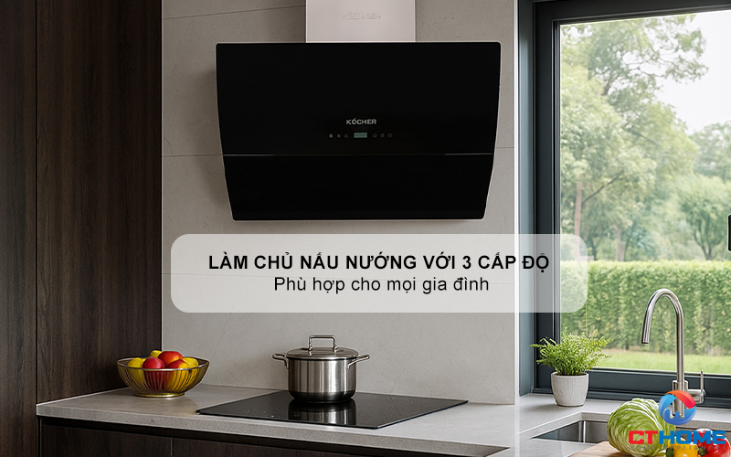 MÁY HÚT MÙI VÁT NGHIÊNG KOCHER K-2080E NGANG 700MM K2080E 7