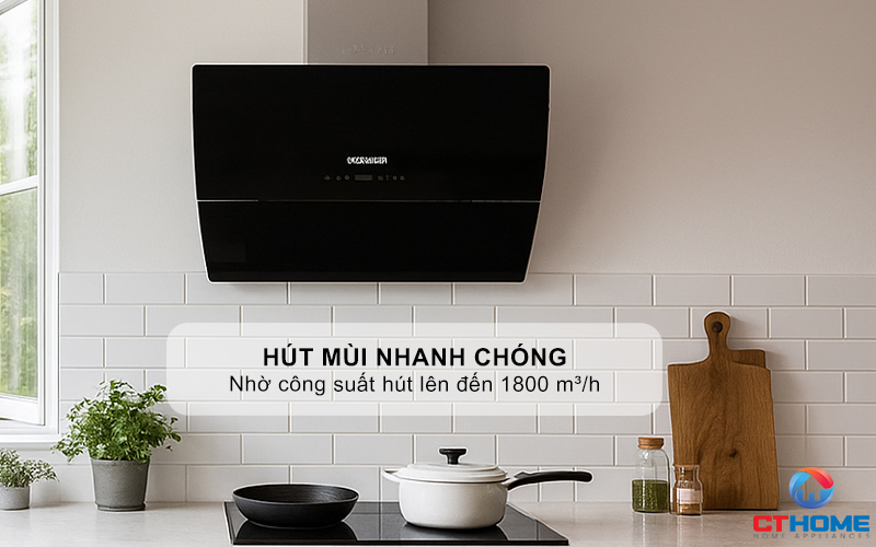 MÁY HÚT MÙI VÁT NGHIÊNG KOCHER K-2080E NGANG 700MM K2080E 3