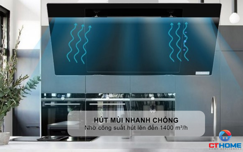 MÁY HÚT MÙI VÁT KÍNH KOCHER  K-2080V NGANG 700MM K2080V 3