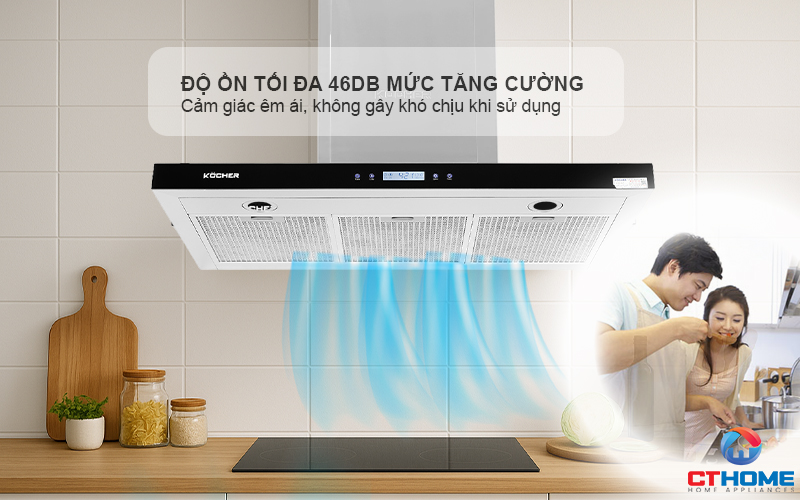 MÁY HÚT MÙI CHỮ T KOCHER K-225C NGANG 900MM K225C 8