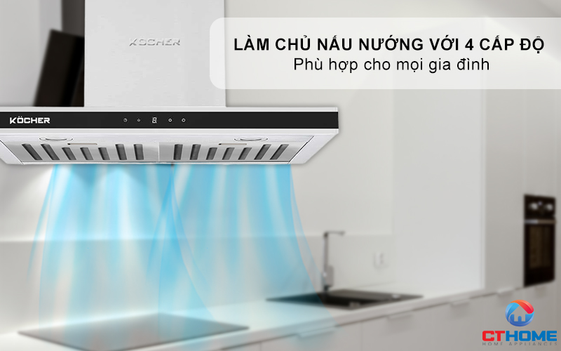 MÁY HÚT MÙI CHỮ T KOCHER K-225C PRO NGANG 900MM K225CPRO 6
