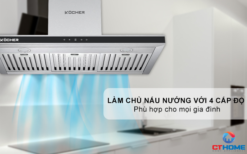 MÁY HÚT MÙI CHỮ T KOCHER K-225C PRO NGANG 900MM K225CPRO 2