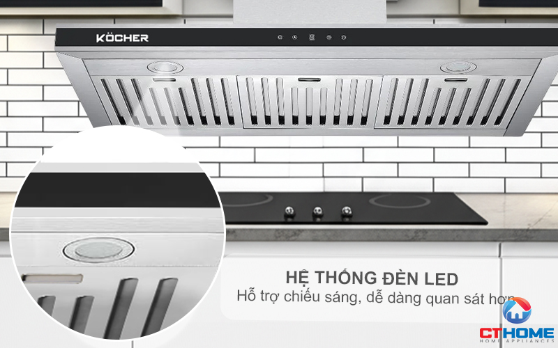 MÁY HÚT MÙI CHỮ T KOCHER K-225C PRO NGANG 900MM K225CPRO 5