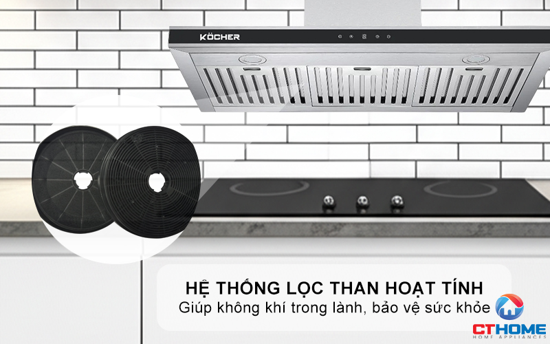 MÁY HÚT MÙI CHỮ T KOCHER K-225C PRO NGANG 900MM K225CPRO 4