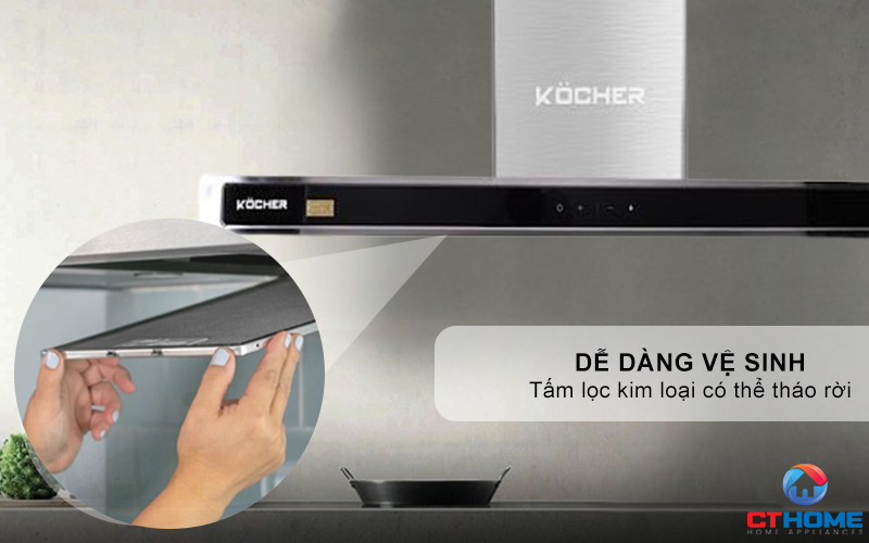 MÁY HÚT MÙI CHỮ T KOCHER K-225D NGANG 900MM K225D 4