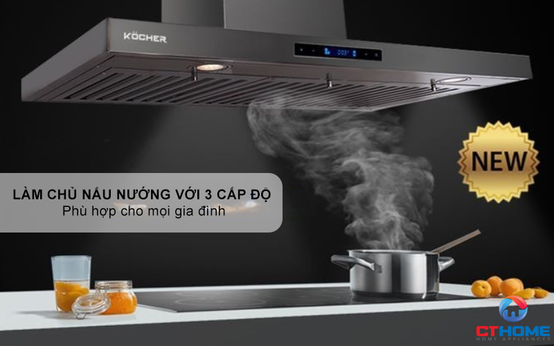 MÁY HÚT MÙI CHỮ T KOCHER K-225MI NGANG 900MM K225MI 6